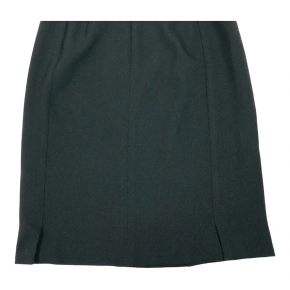 Akris Punto Wool Black Knee Length Pencil Skirt - Picture 7 of 12